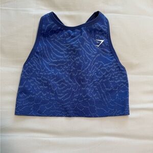 Gymshark Blue Patterned Sports Bra